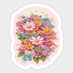 Blooming Flowers Sticker